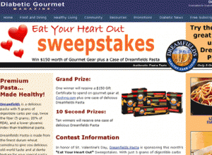 Diabetic Gourmet Magazine Giveaways
